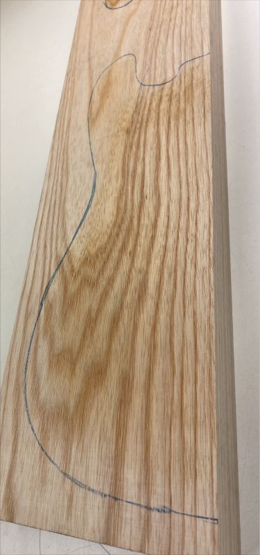 Body Swamp Ash, 2-pcs., grainmatched, Unique Piece #192